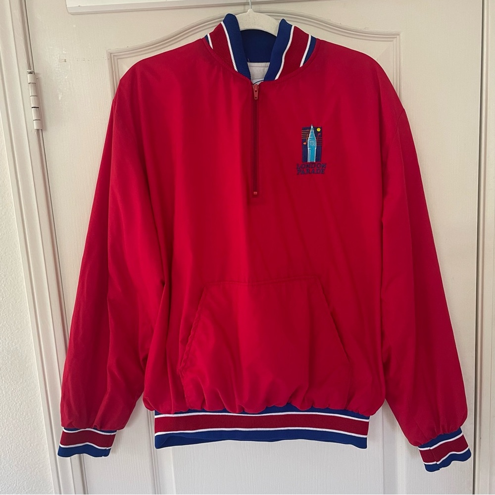 Vintage 90s Neff London Parade UCA Allstar Jacket Varsity 1/2 Zip Men’s Large